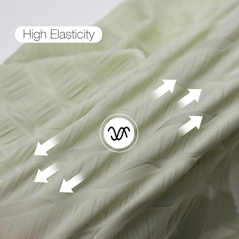 Light weight nylon spandex  jacquard fabric