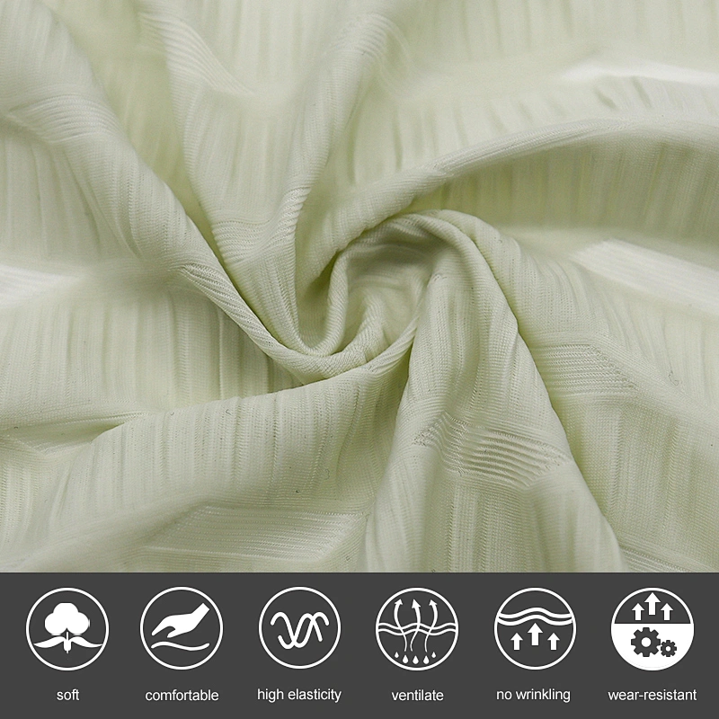 Light weight nylon spandex  jacquard fabric